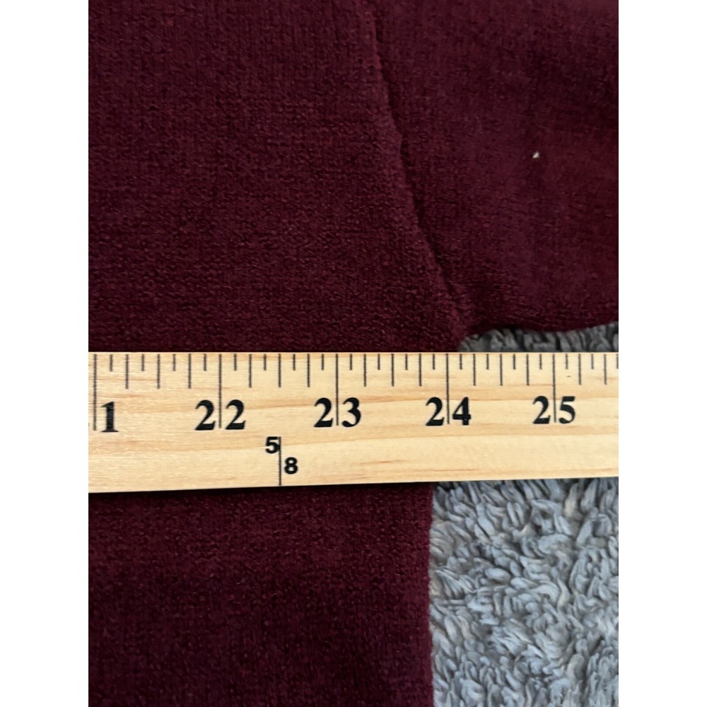 NWT Bloomchic Sweater Womens 12 Red Cowl Neck Burgundy Sweatshirt - Picture 4 of 6